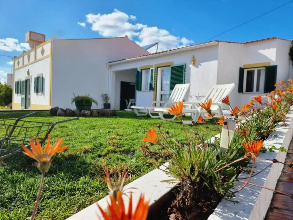 Casa da Mae garden with flowering plants